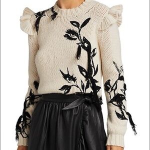 Zimmermann Ladybeetle merino wool sweater, S